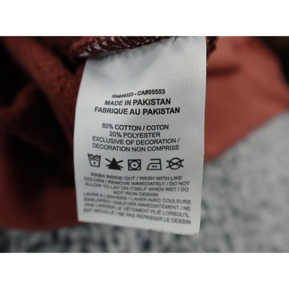 Nike Women Reddish Brown Cropped Sweatshirt Crewneck Long Sleeve Size S - Picture 7 of 9